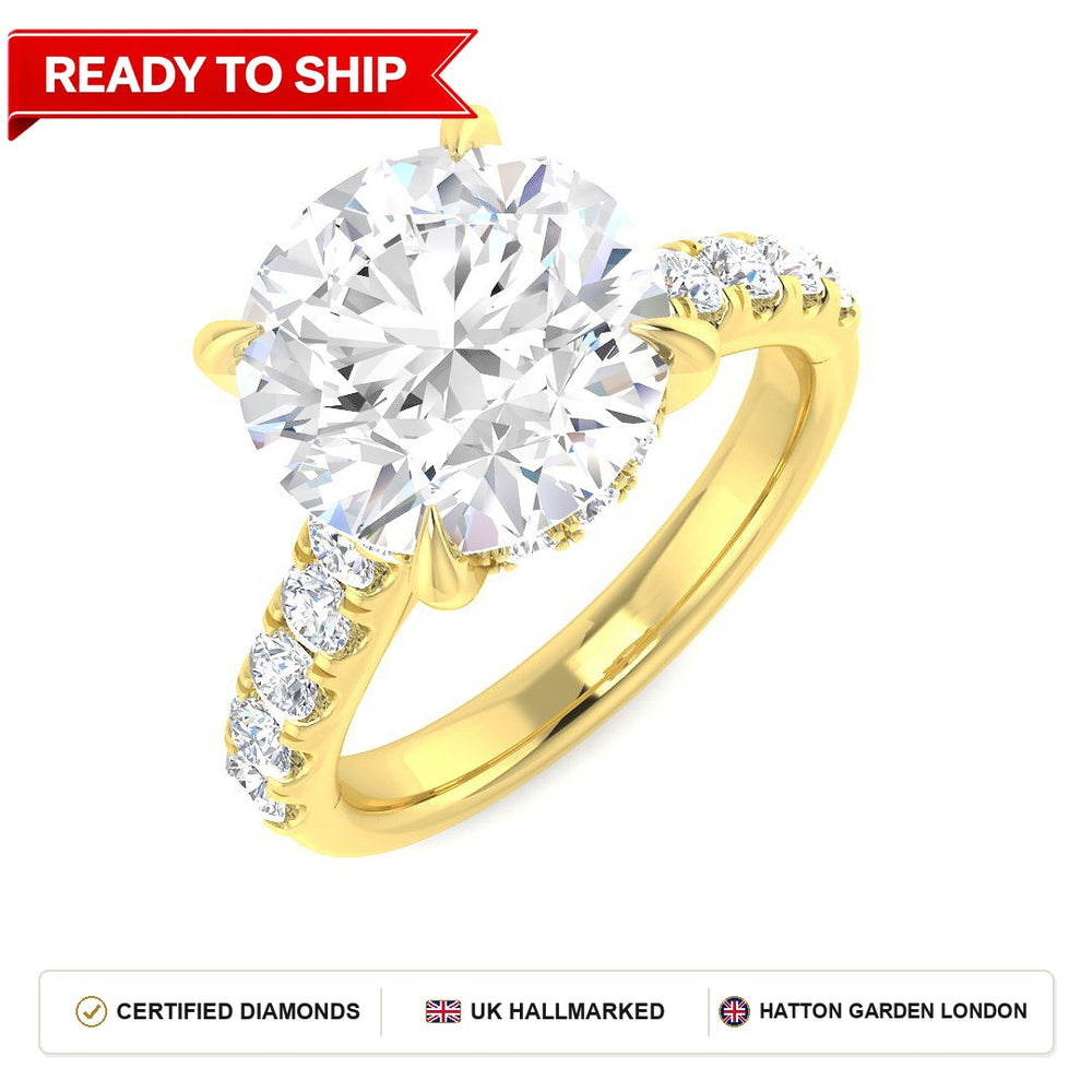 Lab grown diamond earring
