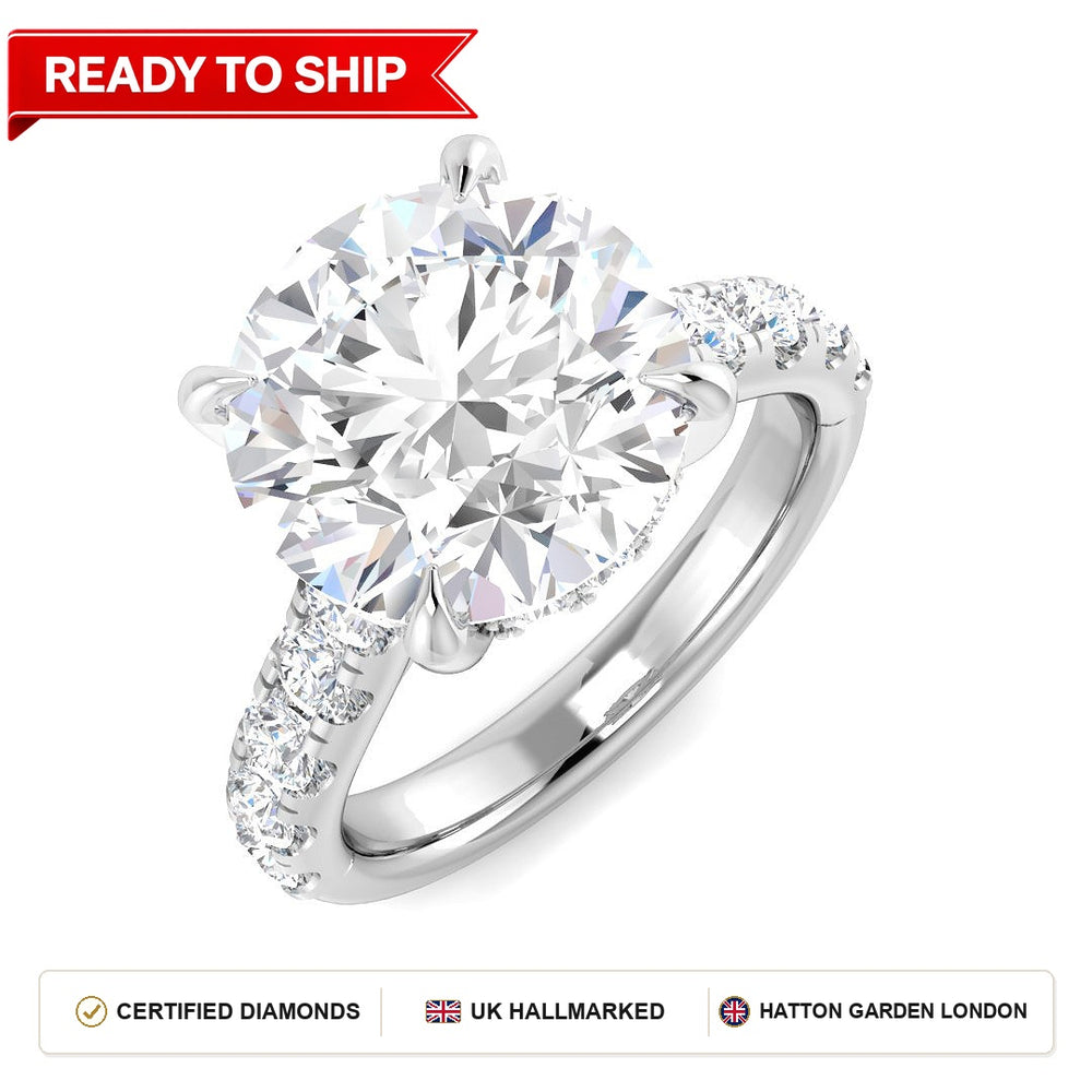 Lab grown diamond earring