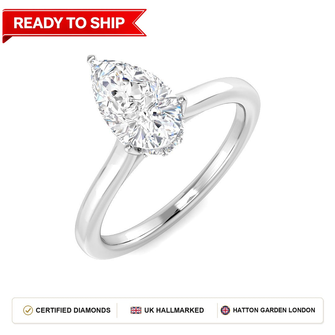 Lab grown diamond earring