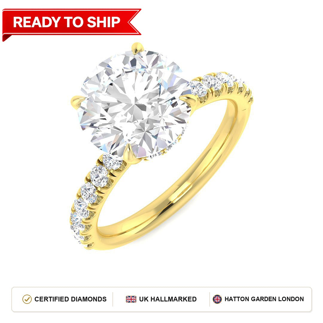 Lab grown diamond earring