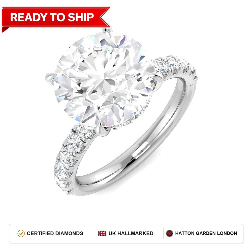 Lab grown diamond earring