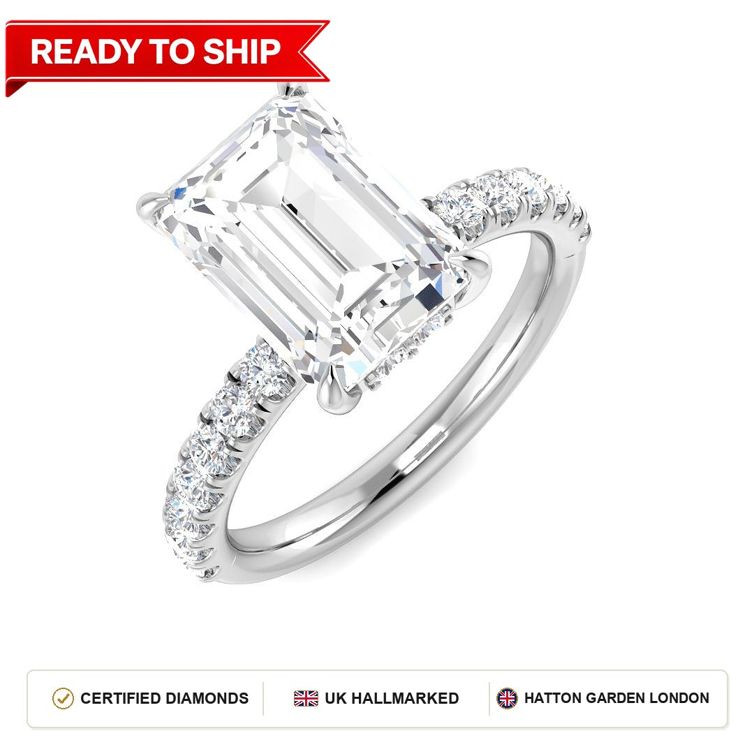 Lab grown diamond earring