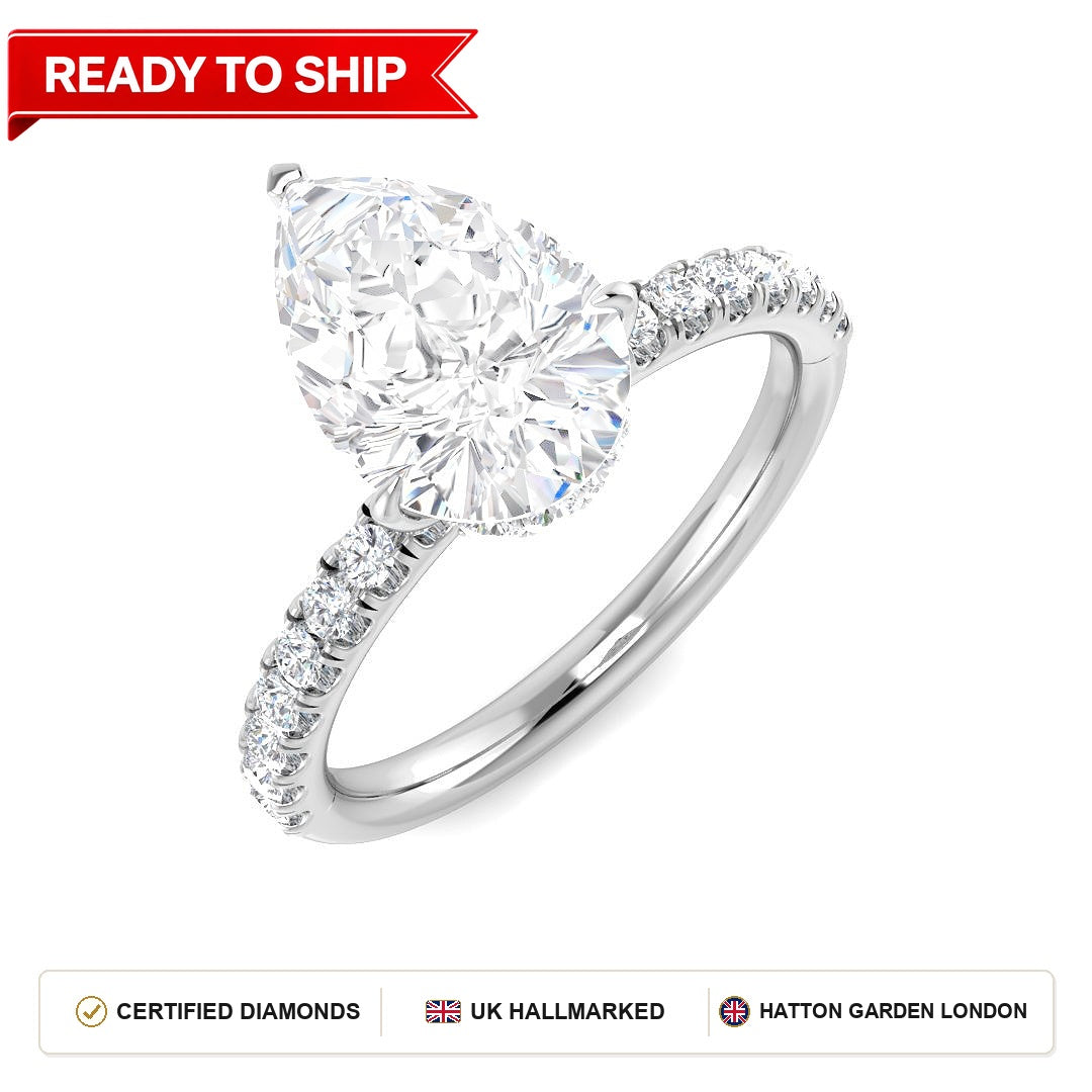 Lab grown diamond earring