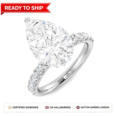 Lab grown diamond earring