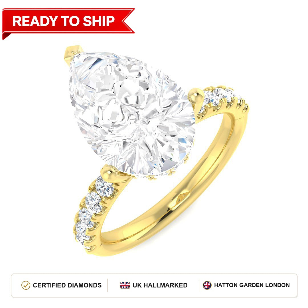 Lab grown diamond earring