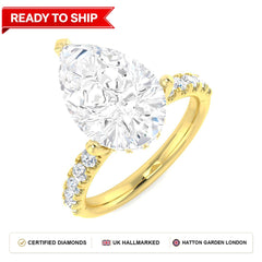 Lab grown diamond earring