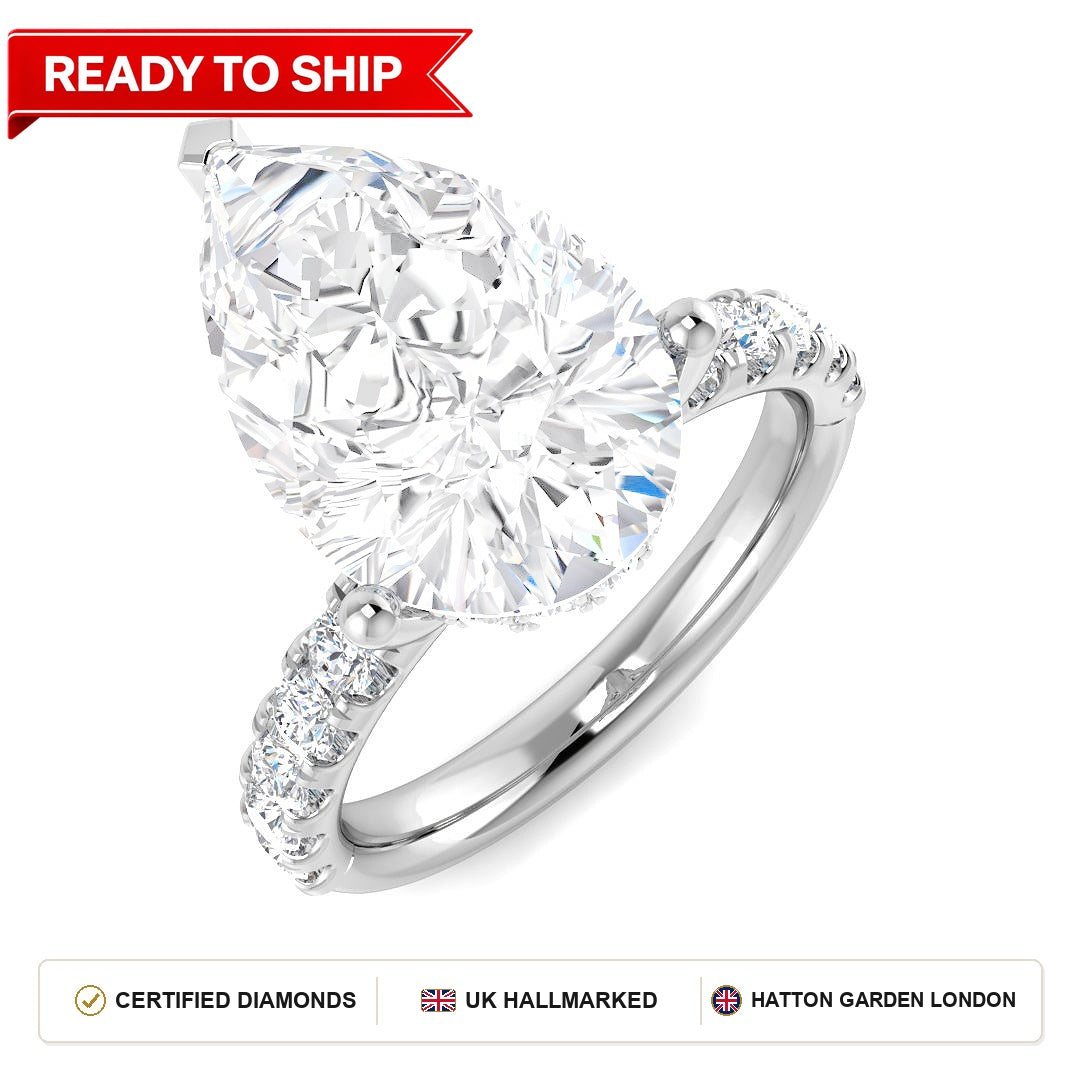 Lab grown diamond earring