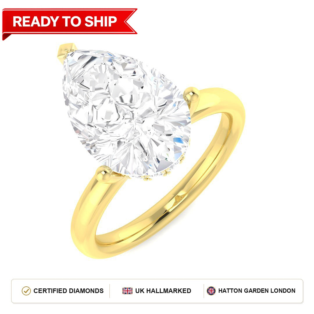Lab grown diamond earring