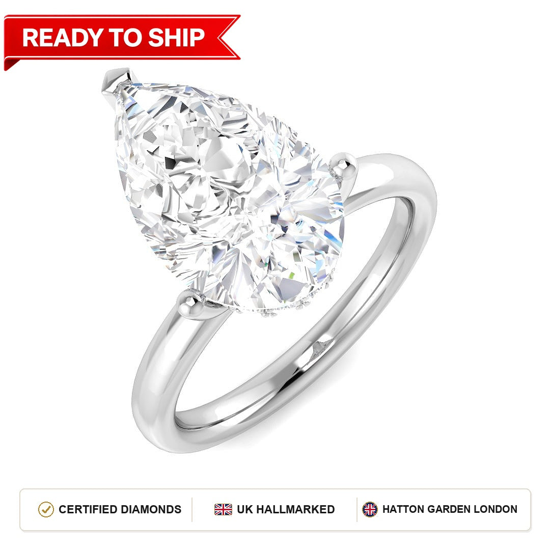 Lab grown diamond earring