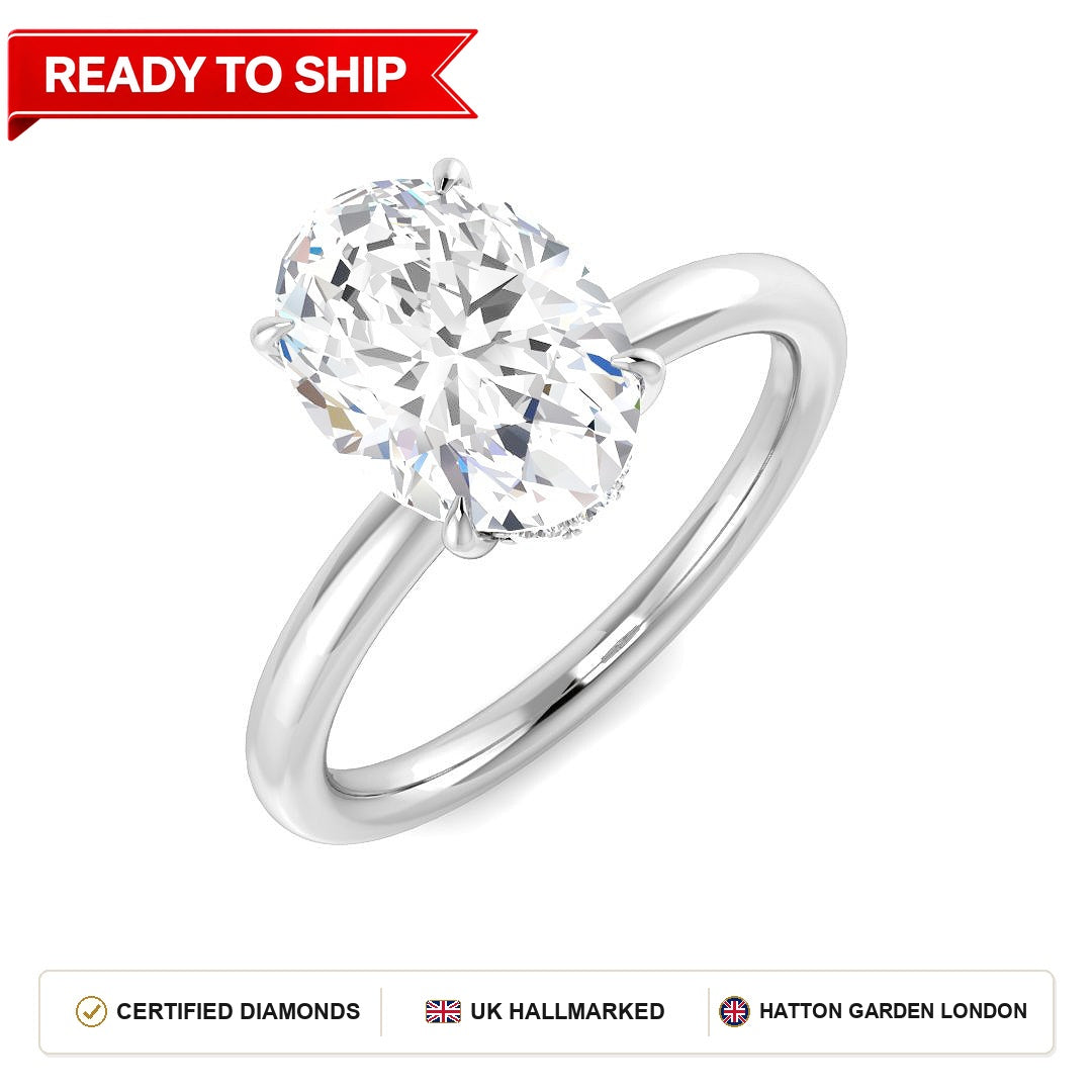 Lab grown diamond earring