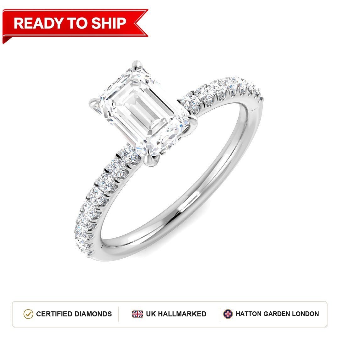 Lab grown diamond earring