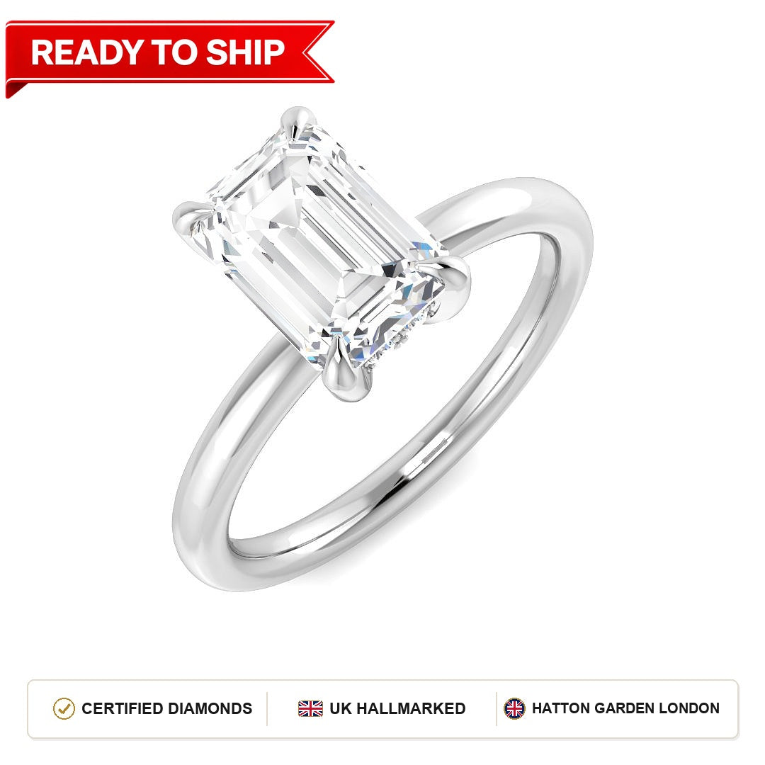 Lab grown diamond earring