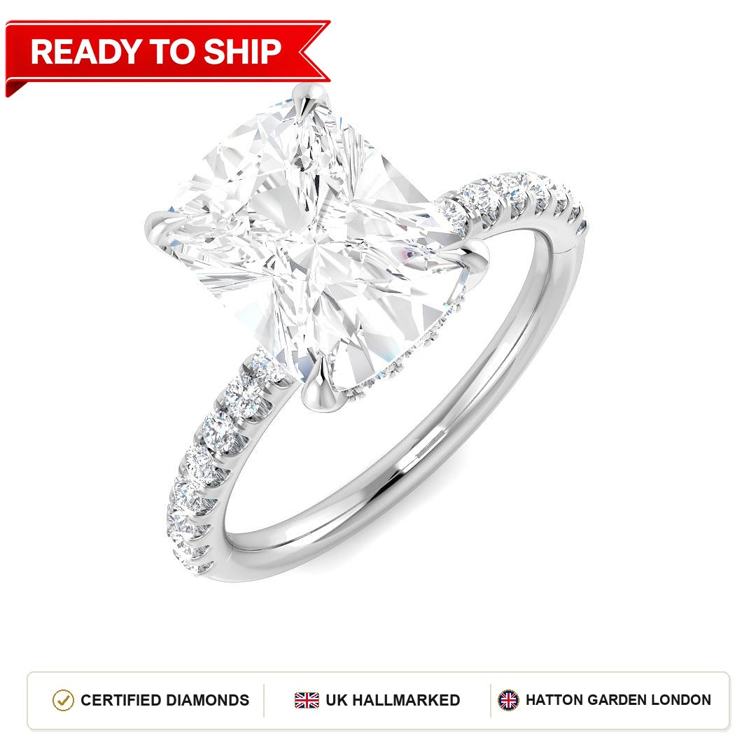 Lab grown diamond earring
