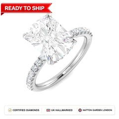 Lab grown diamond earring