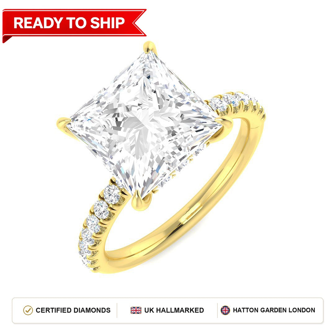 Lab grown diamond earring