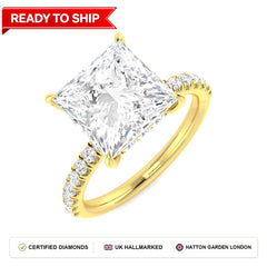 Lab grown diamond earring