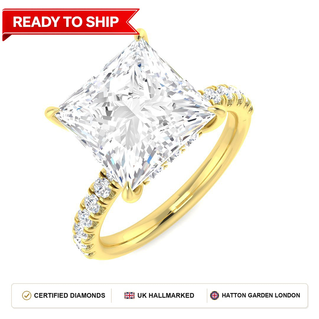 Lab grown diamond earring