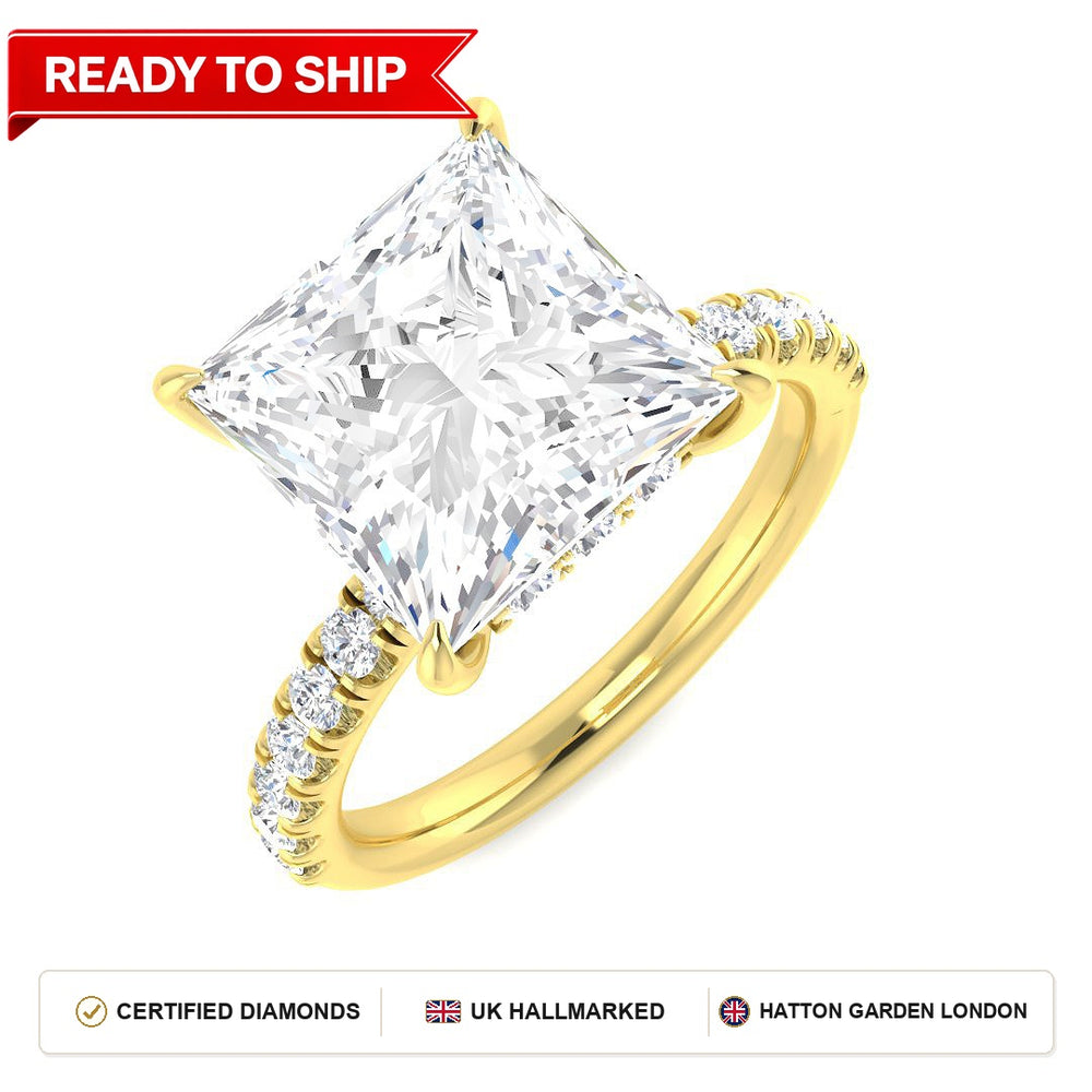 Lab grown diamond earring