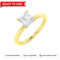 Lab grown diamond earring