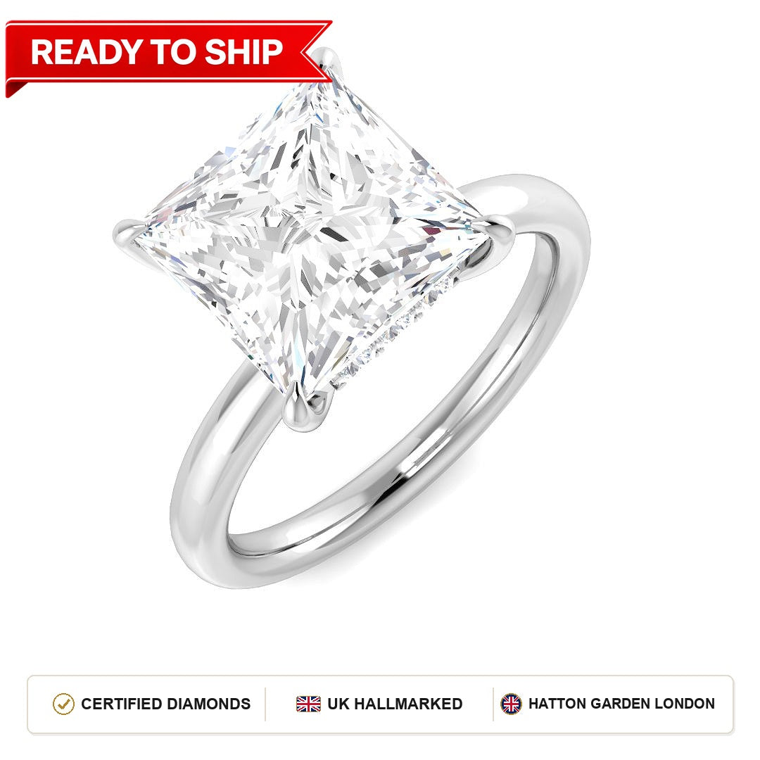 Lab grown diamond earring