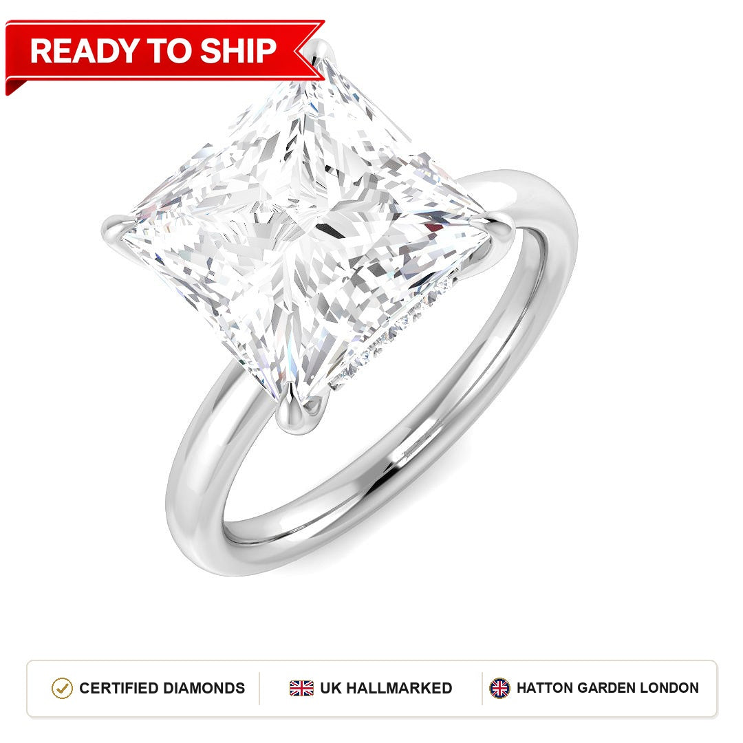 Lab grown diamond earring
