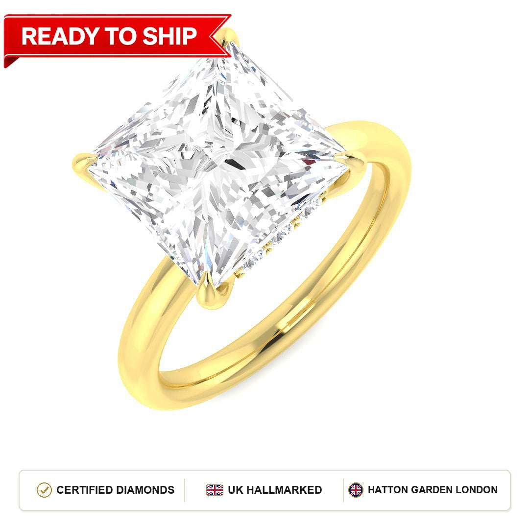 Lab grown diamond earring