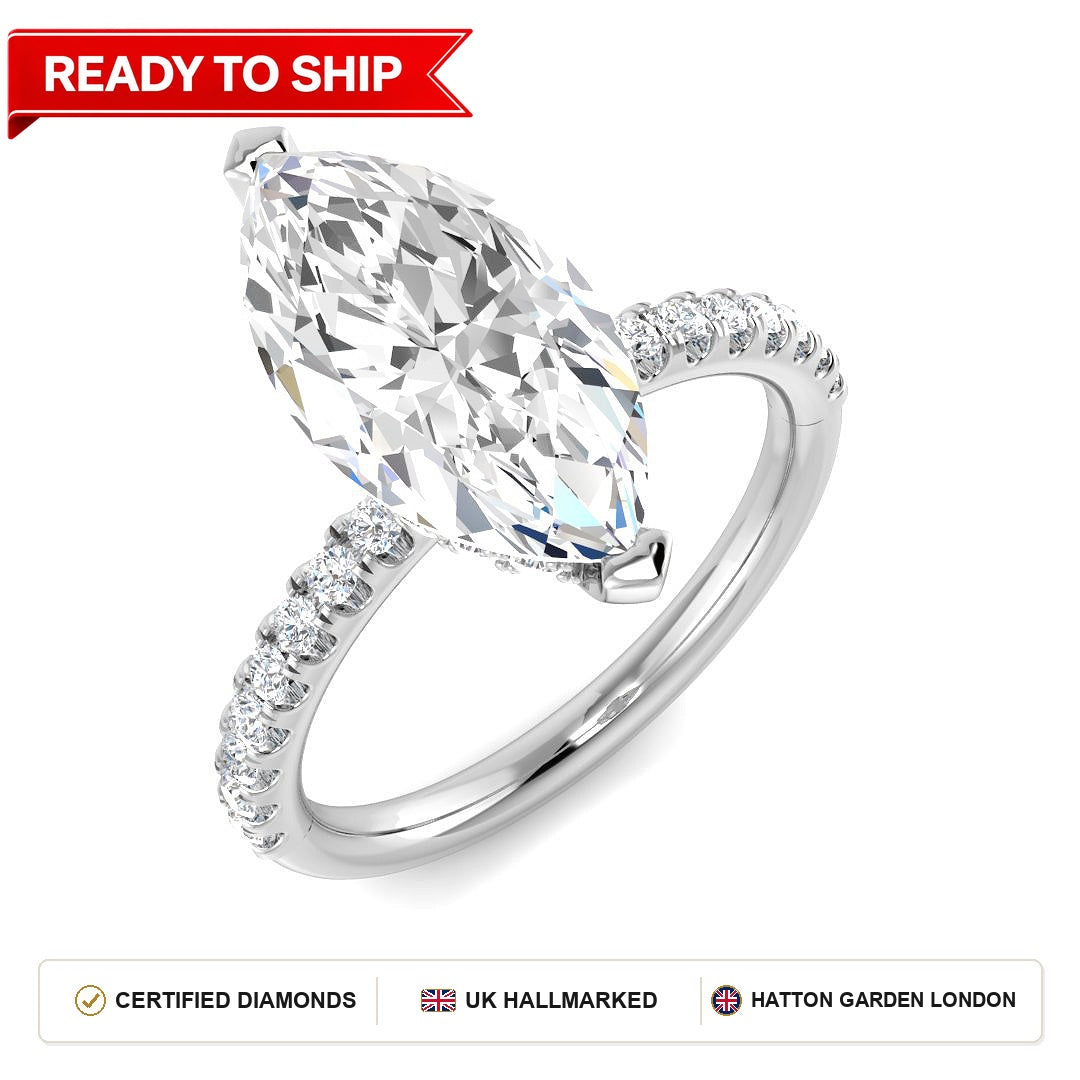 Lab grown diamond earring