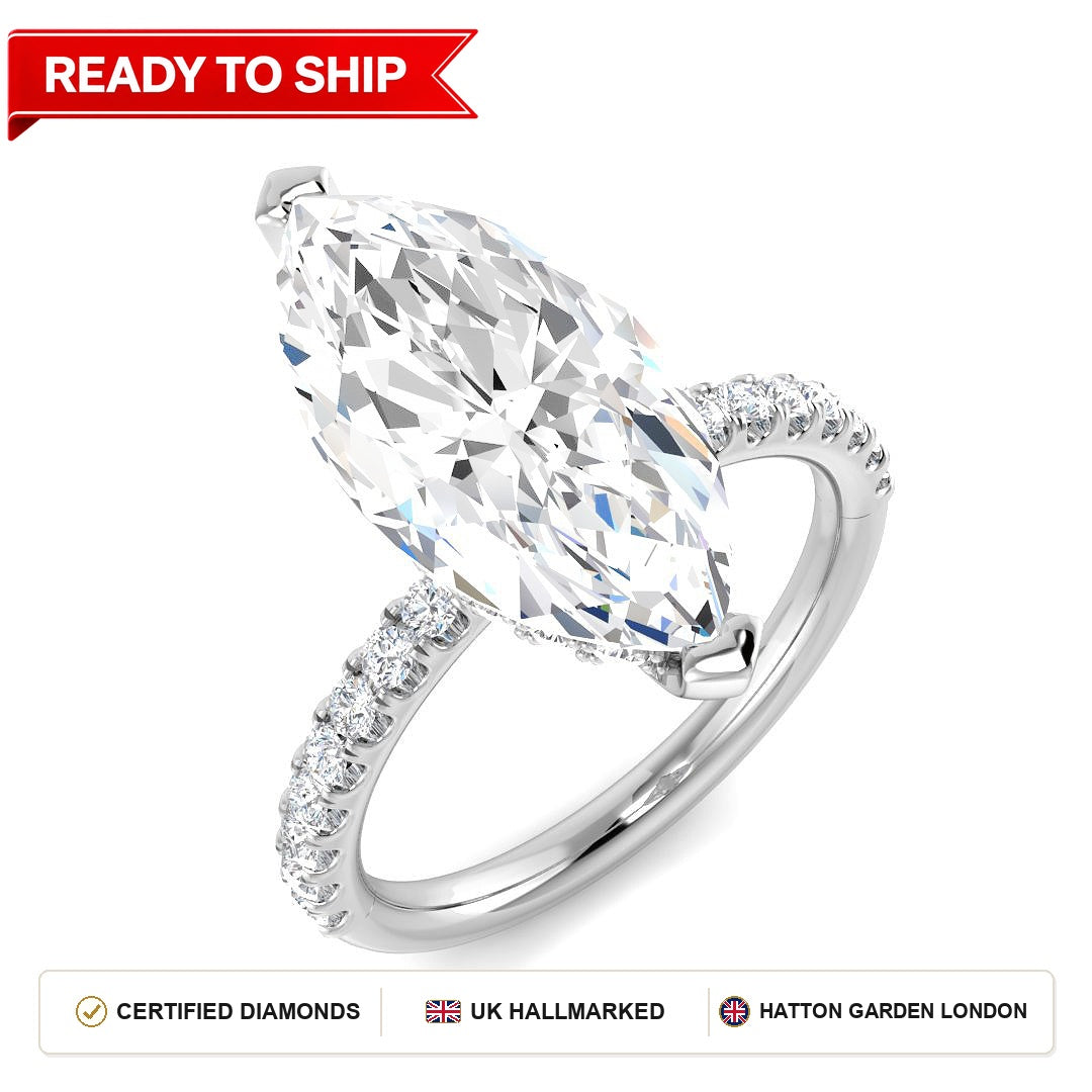 Lab grown diamond earring
