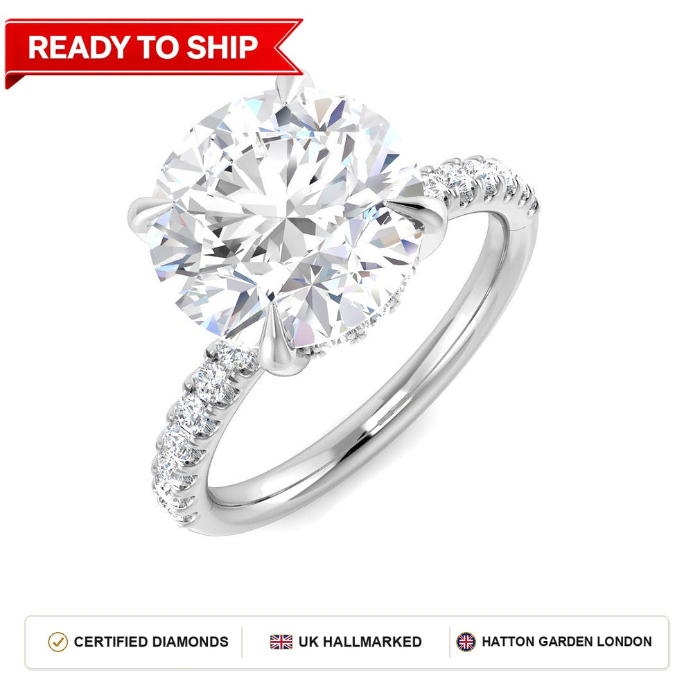 Lab grown diamond earring