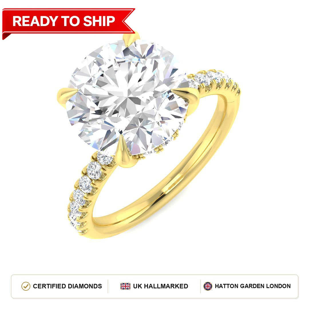 Lab grown diamond earring