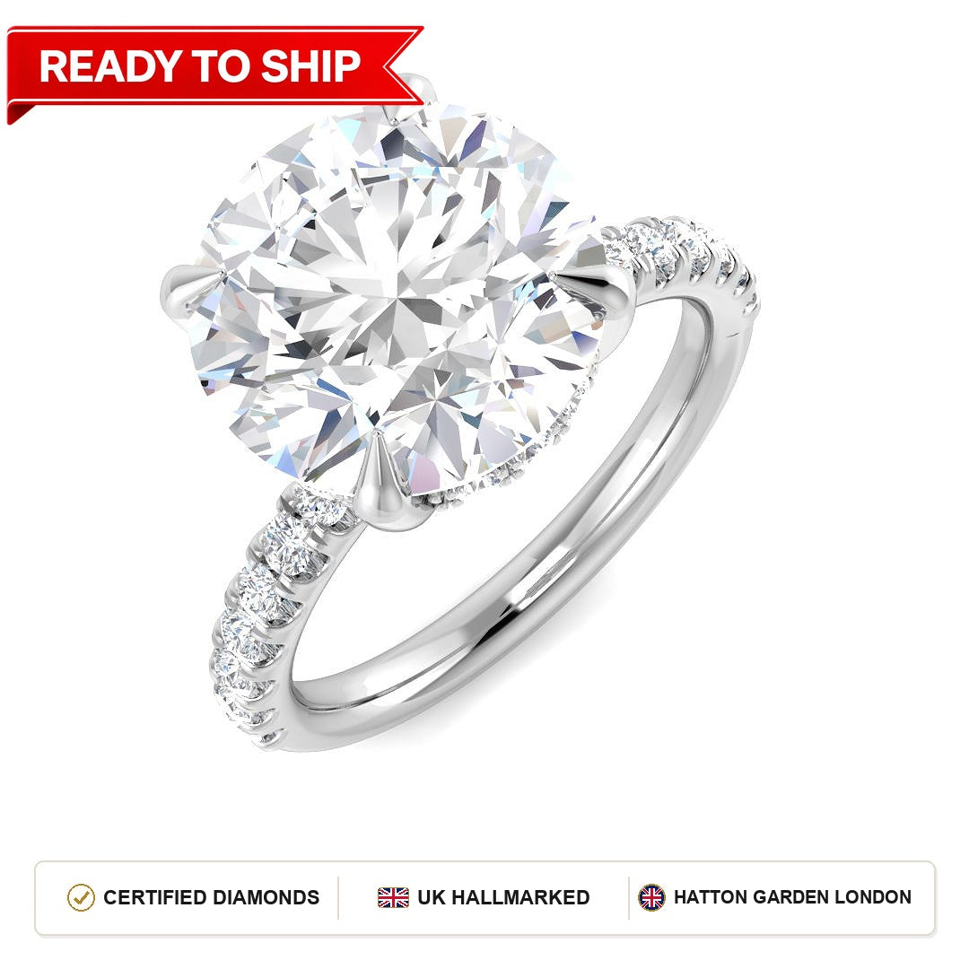 Lab grown diamond earring
