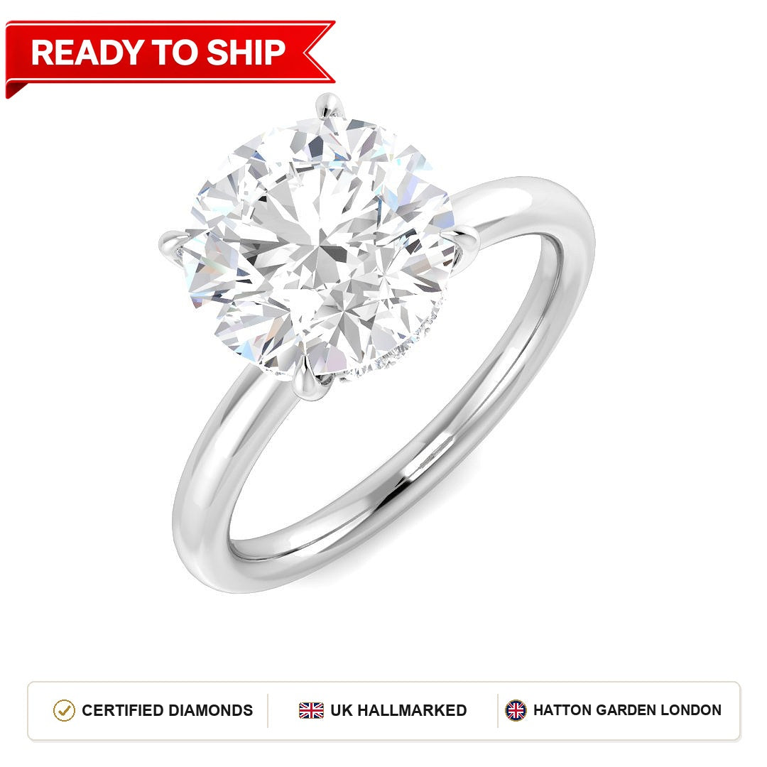 Lab grown diamond earring
