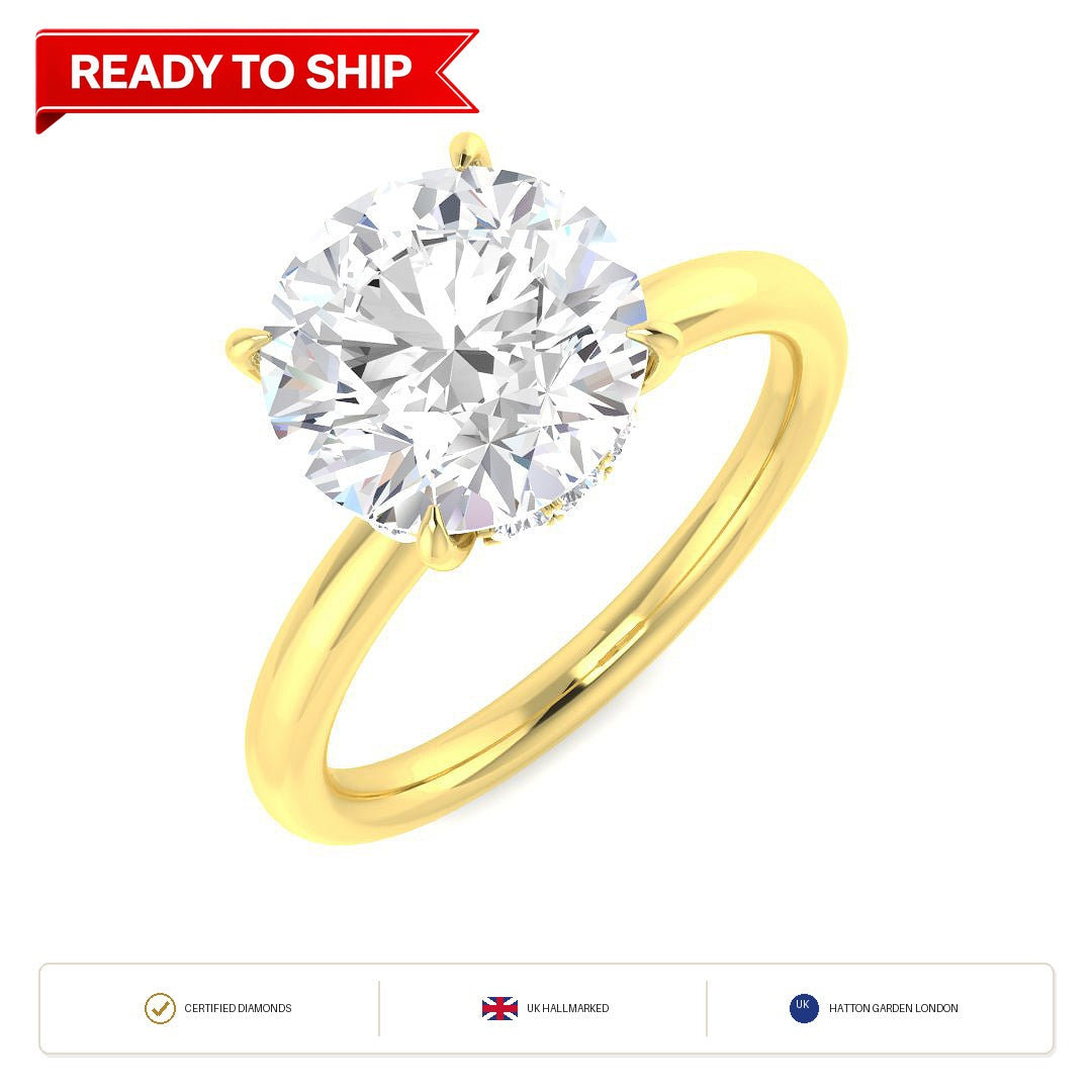 Lab grown diamond earring