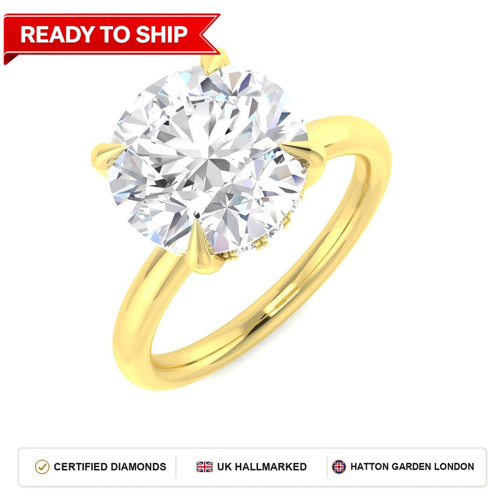Lab grown diamond earring