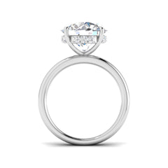 5.20 Ct D-E/VS Lab Grown Diamond Hidden Halo Ring 9k White Gold Ready To Ship