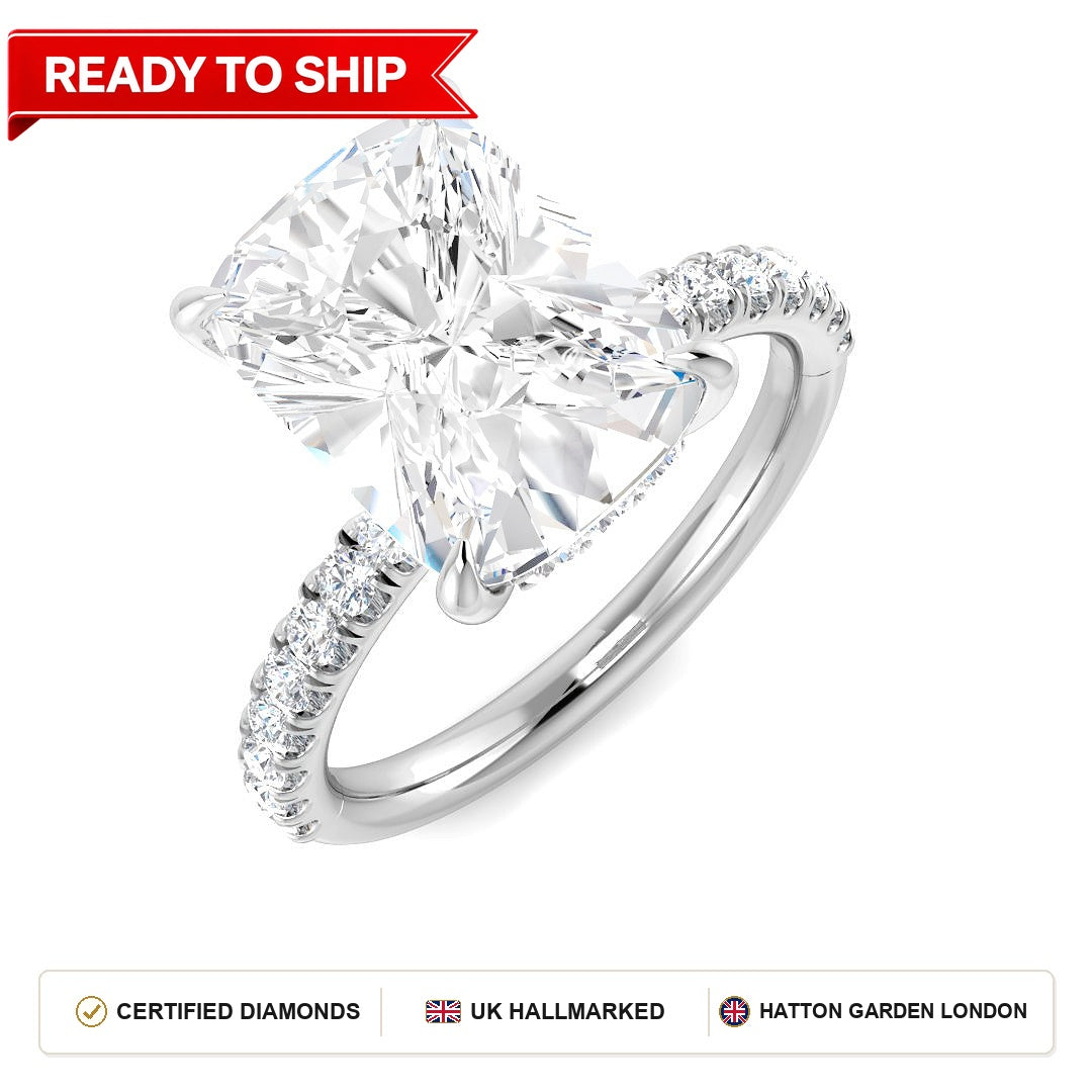 Lab grown diamond earring