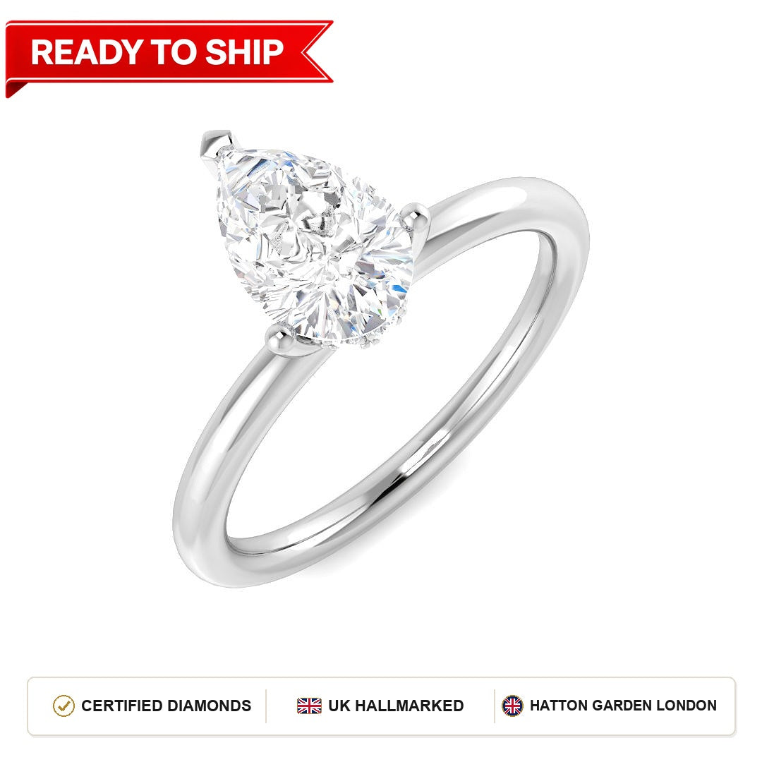 Lab grown diamond earring