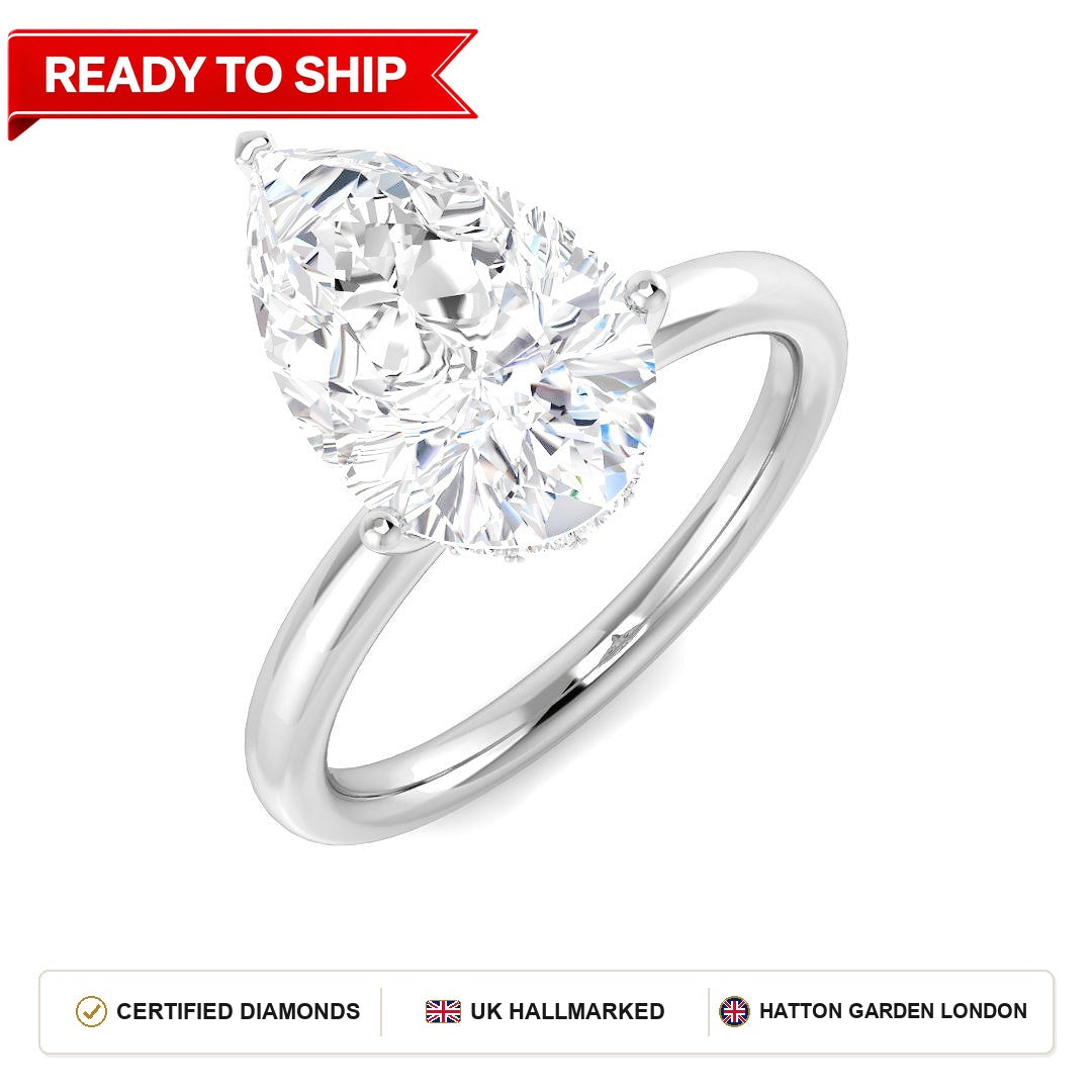 Lab grown diamond earring