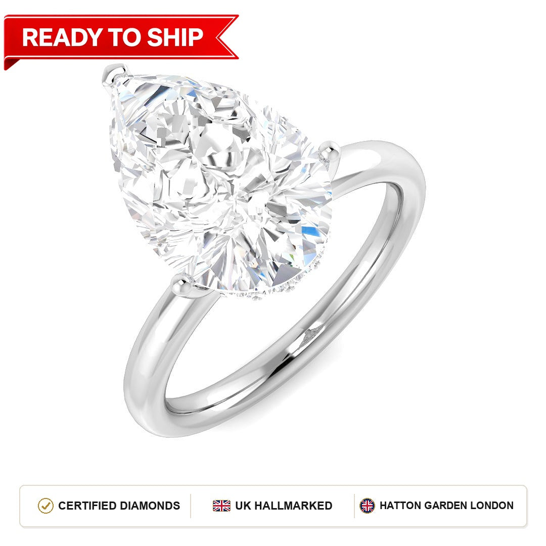 Lab grown diamond earring