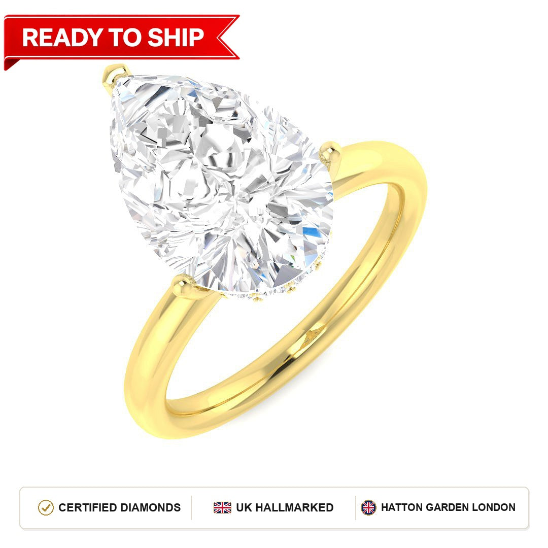 Lab grown diamond earring