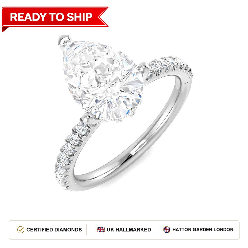 Lab grown diamond earring