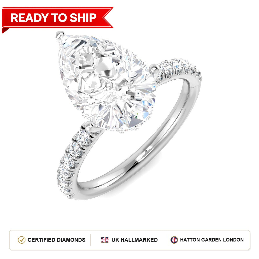Lab grown diamond earring