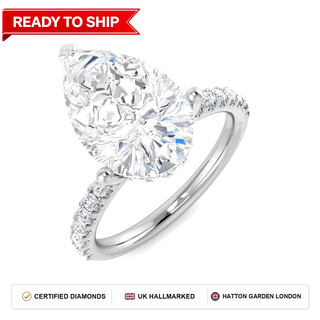Lab grown diamond earring