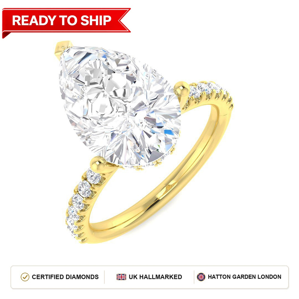 Lab grown diamond earring