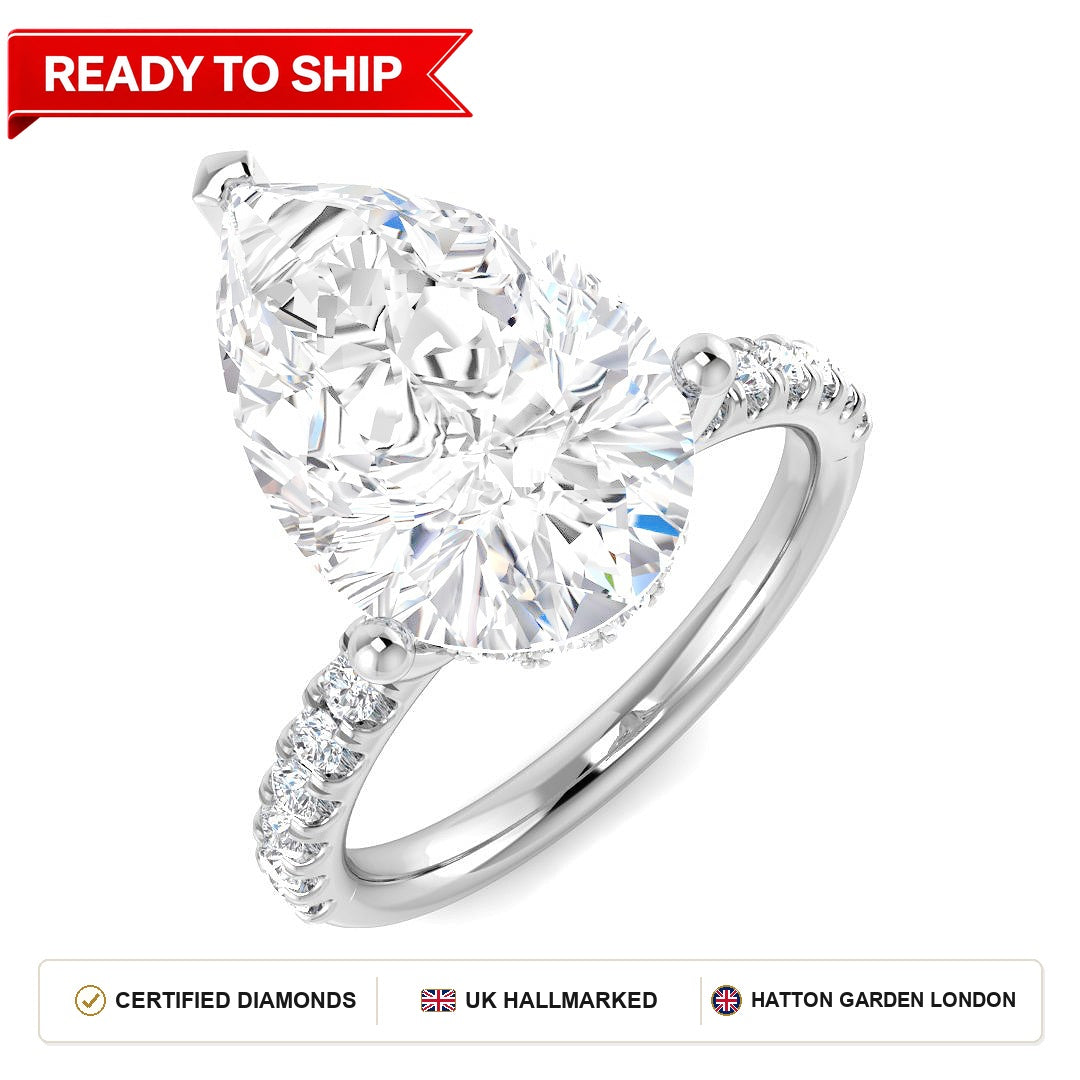 Lab grown diamond earring