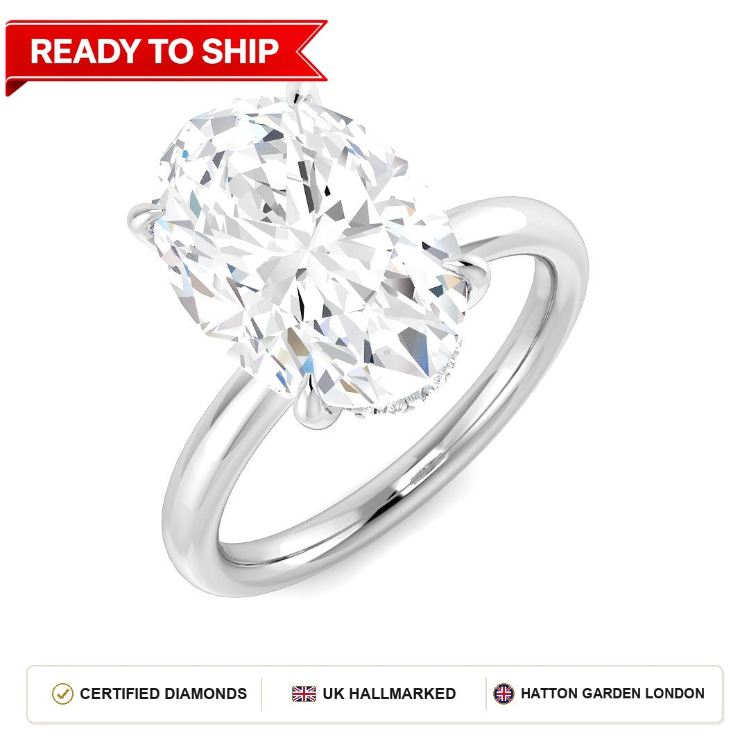 Lab grown diamond earring
