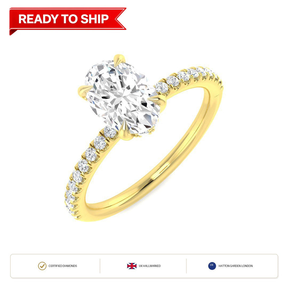Lab grown diamond earring