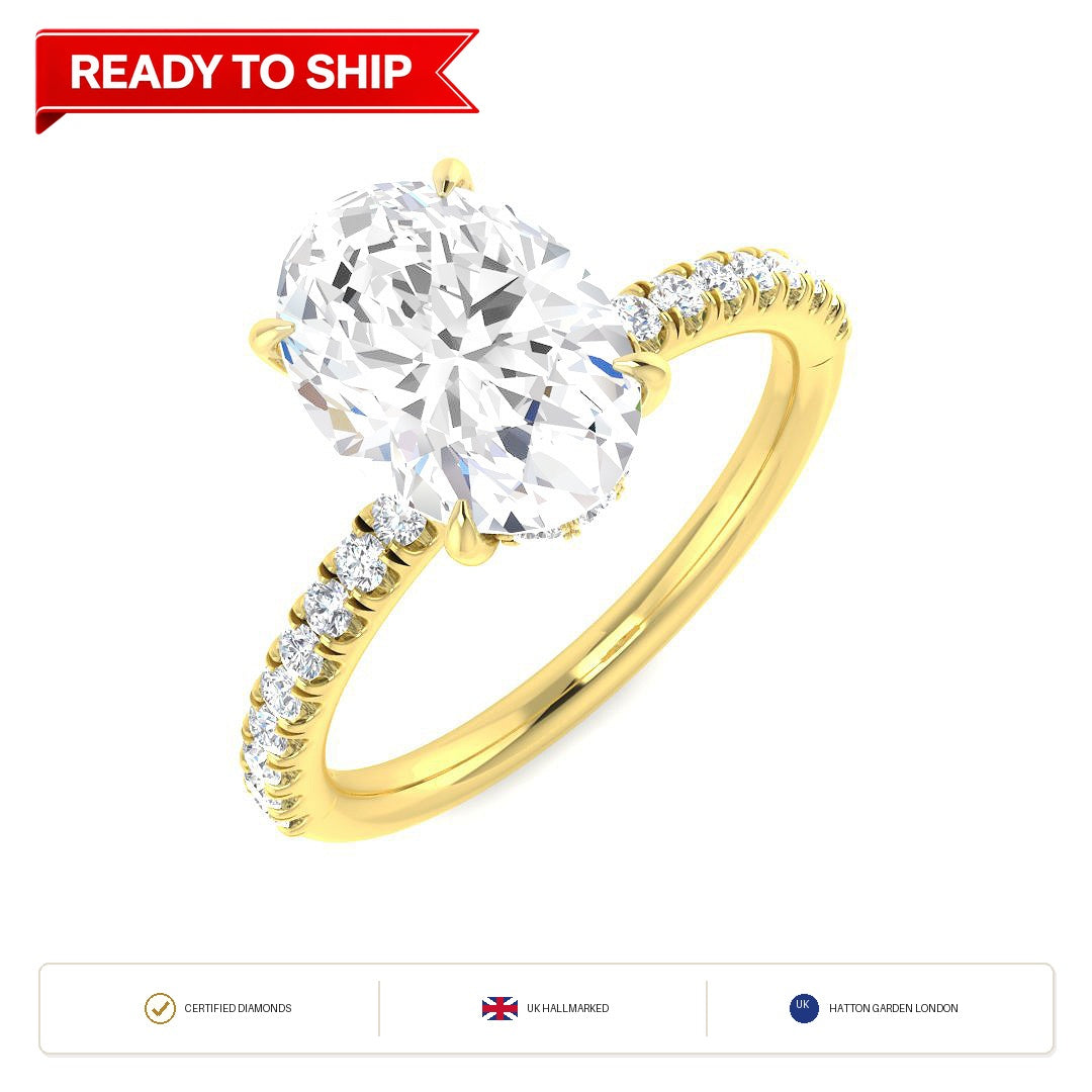 Lab grown diamond earring