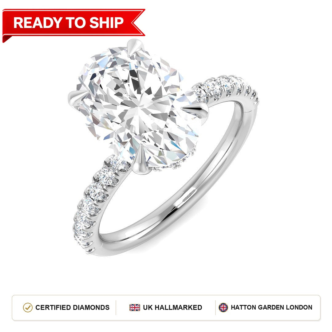 Lab grown diamond earring