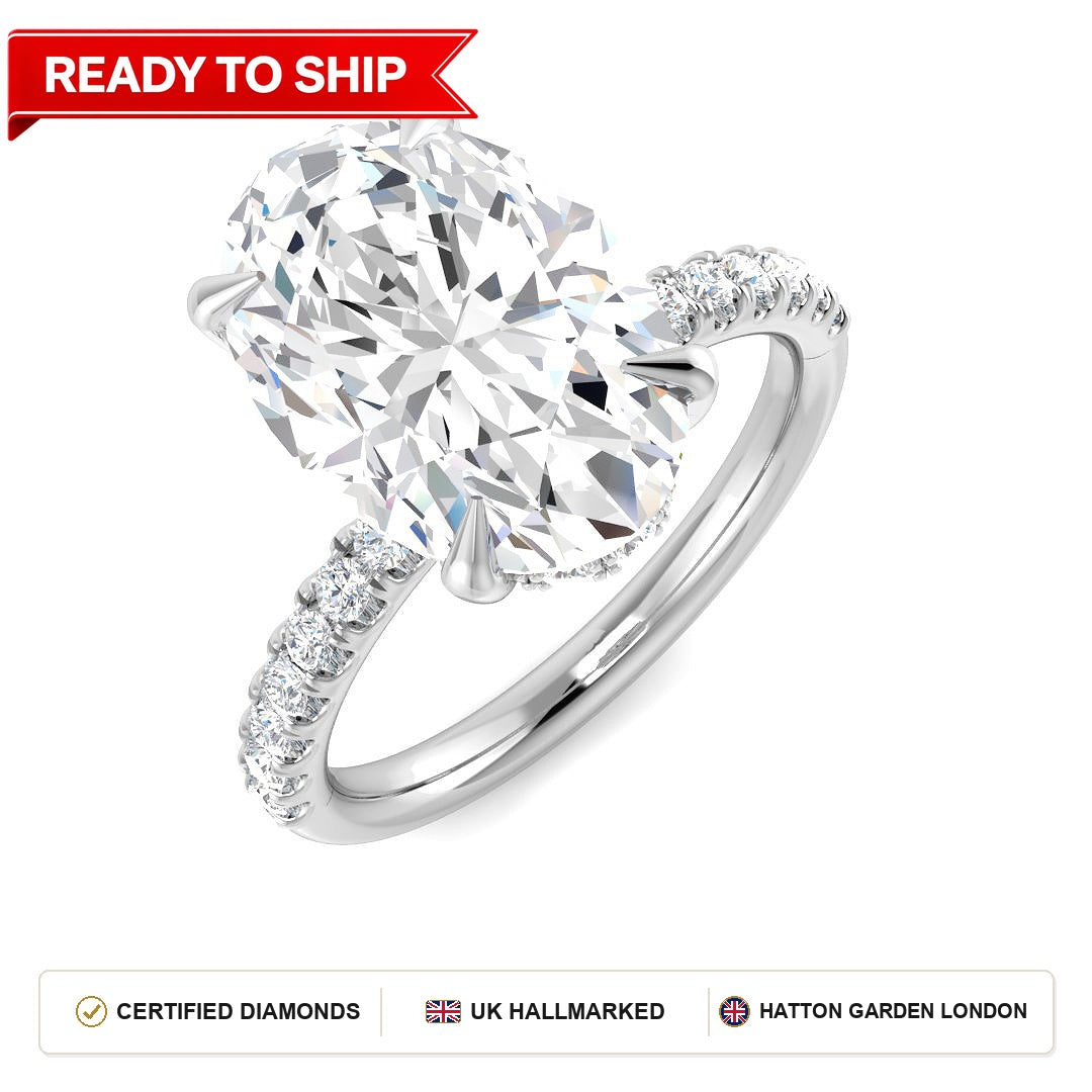 Lab grown diamond earring